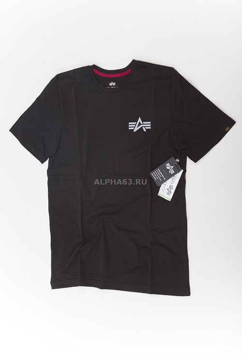  "Reflective Small Logo Tee" black