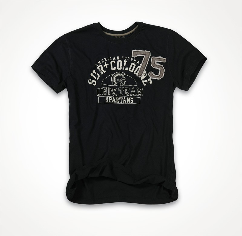  SPARTANS TEE Black