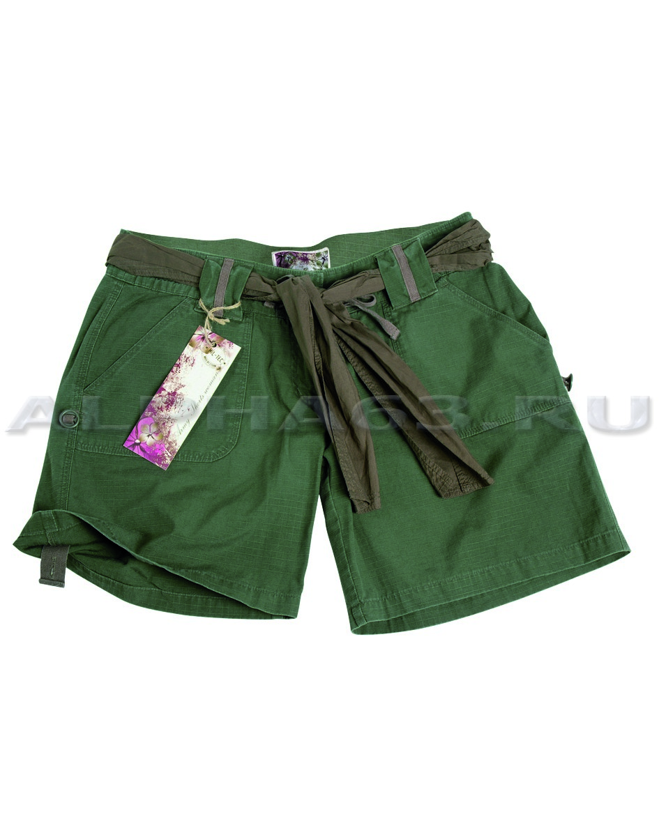 Army Shorts Woman Oliv