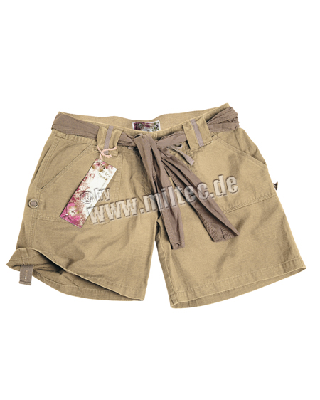 Army Shorts Woman Khaki