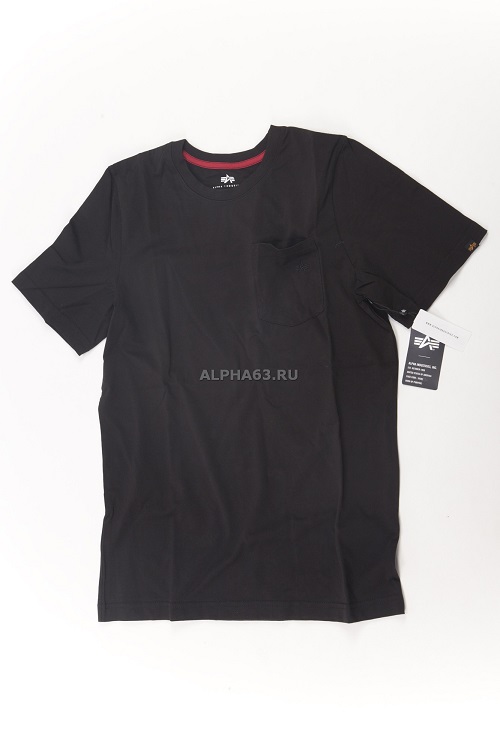  "Small Logo Pocket Tee" black