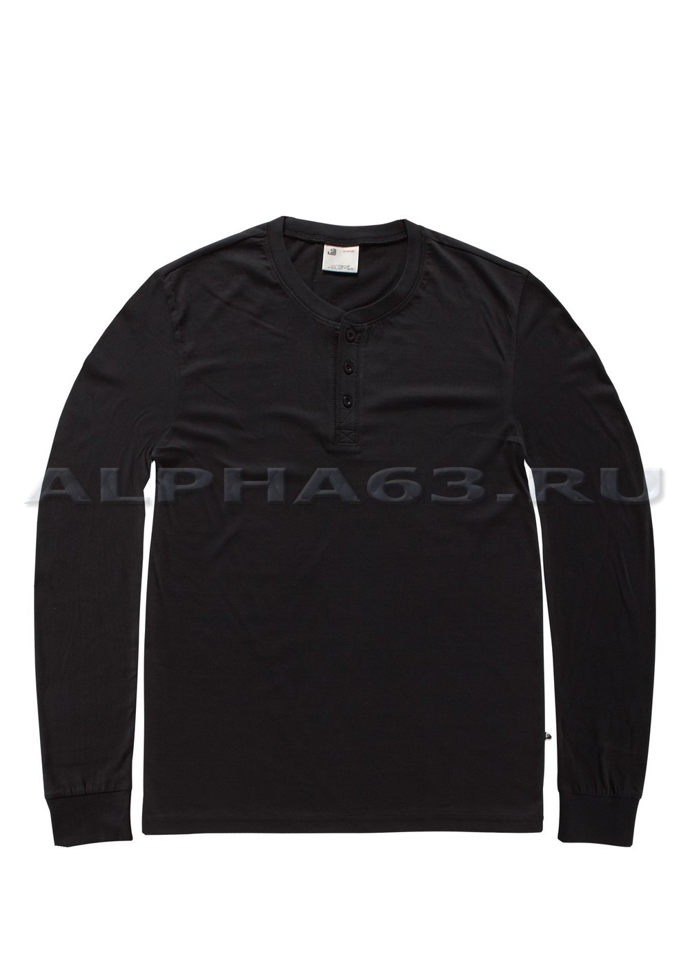  SHORELINE LONG SLEEVE HENLEY black