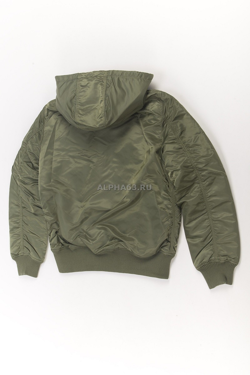   MA-1 Hooded Rib Flight Jacket Sage green