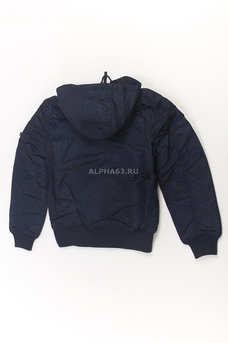   MA-1 Hooded Rib Flight Jacket Replica blue