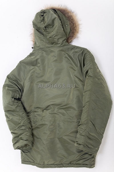  N-3B Parka Sage Green\Nat.fur