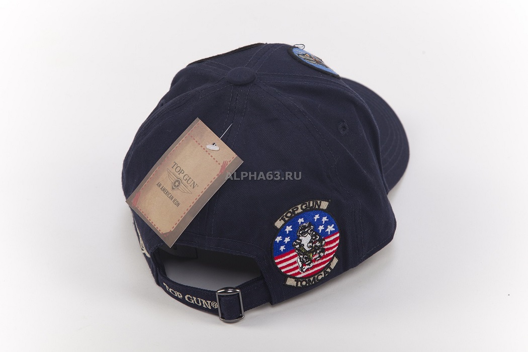  Top Gun Cap With Patches navy