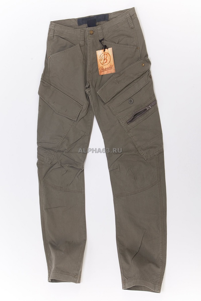  Adven Trouser slim fit Olive