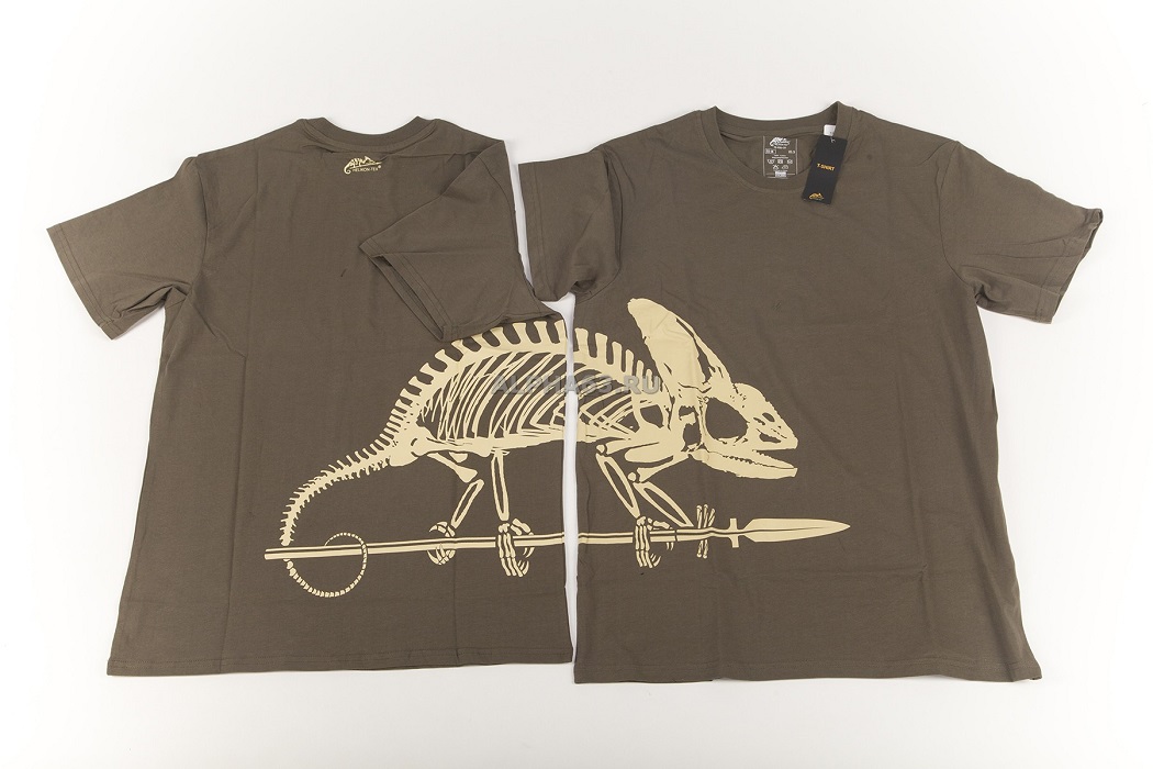  Chameleon skeleton olive green