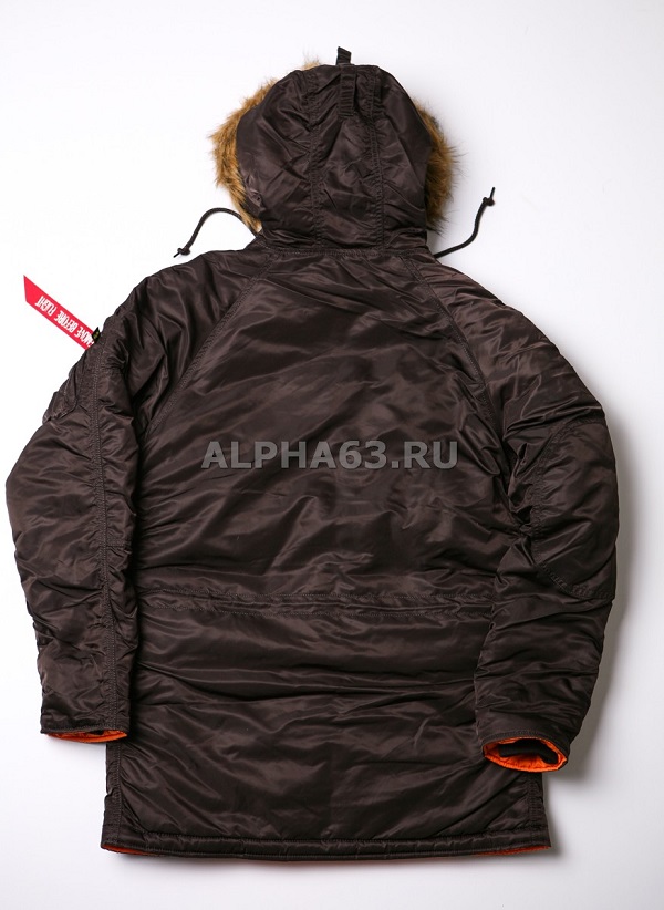  Slim Fit N-3B Parka Deep Brown\Orange