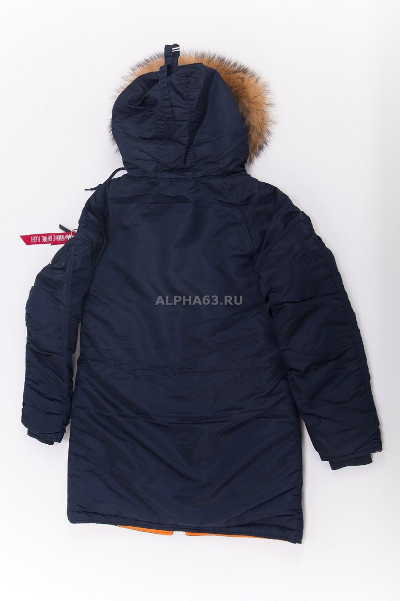   N-3B W Parka Replica Blue\Orange Nat.Fur