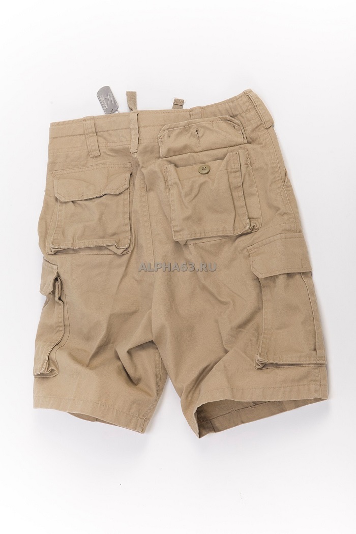  "Vintage Paratrooper Cargo shorts" khaki