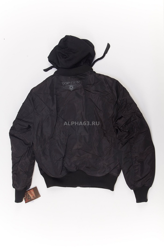  Flight Jacket -1 With Hoodie Black