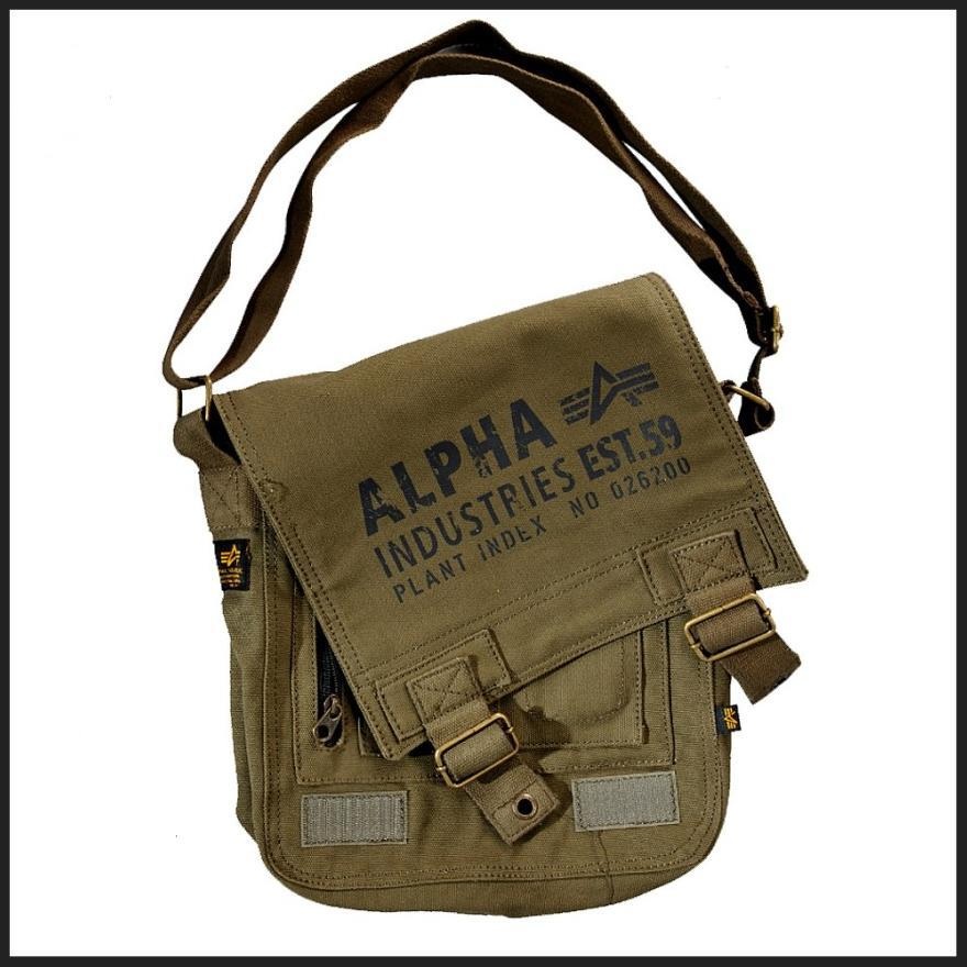 Canvas Utility Bag Alpha Ind. Olive Green