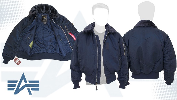  B-15 Flight Jacket Replica Blue