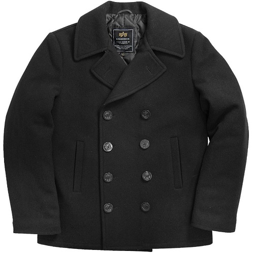  USN Pea Coat Black