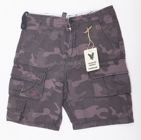 TROOPER SHORTS Black Camo