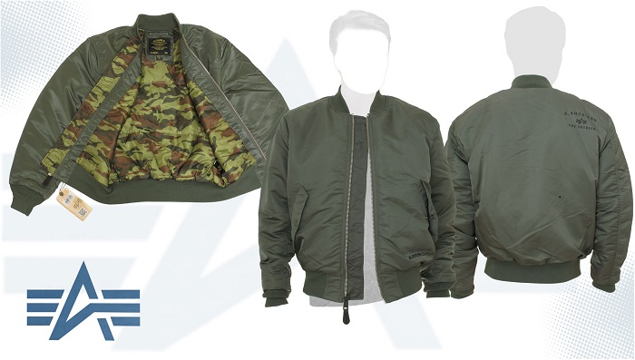  Valor Flight Jacket  Alpha Sage Green/Camo