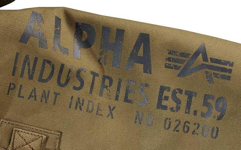 Canvas Courier Bag Alpha Ind. Olive Green