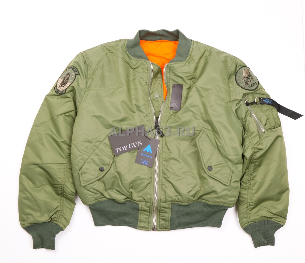  Flight Jacket -1 Top Gun Light Green