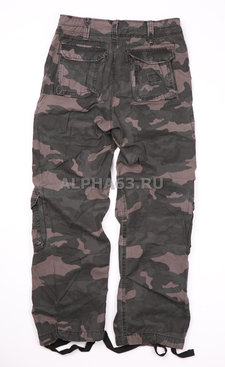  Airborne Vintage Trousers Black Camo