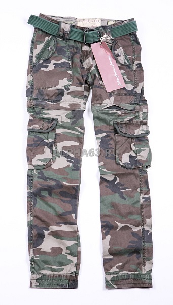   Ladies Trekking Premium Vintage Trousers Woodland