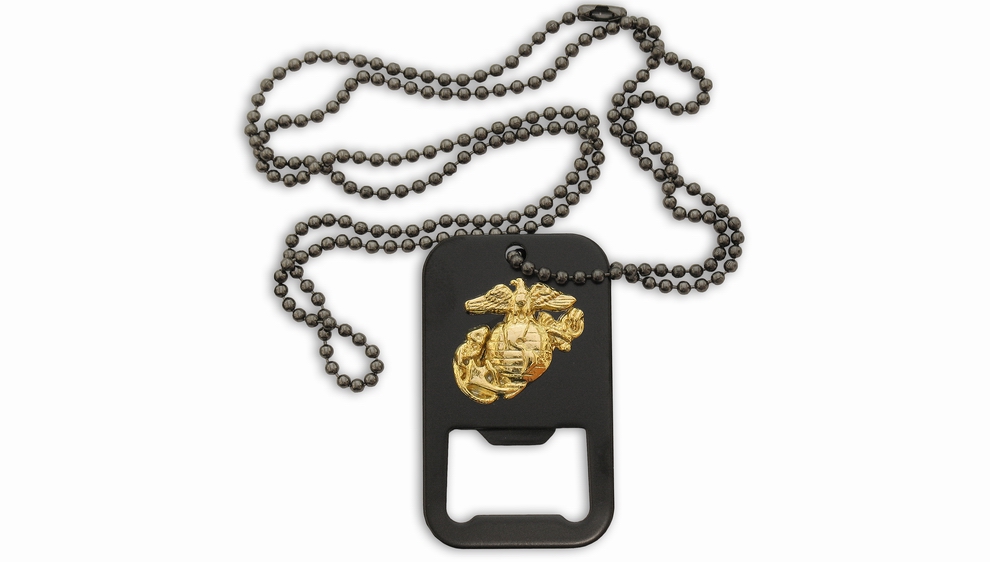 - "Dog Tag USMC" black Rothco