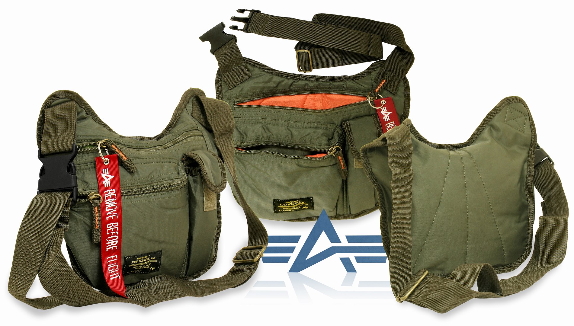  "Courier Bag"  Alpha Ind. (Sage Green) 