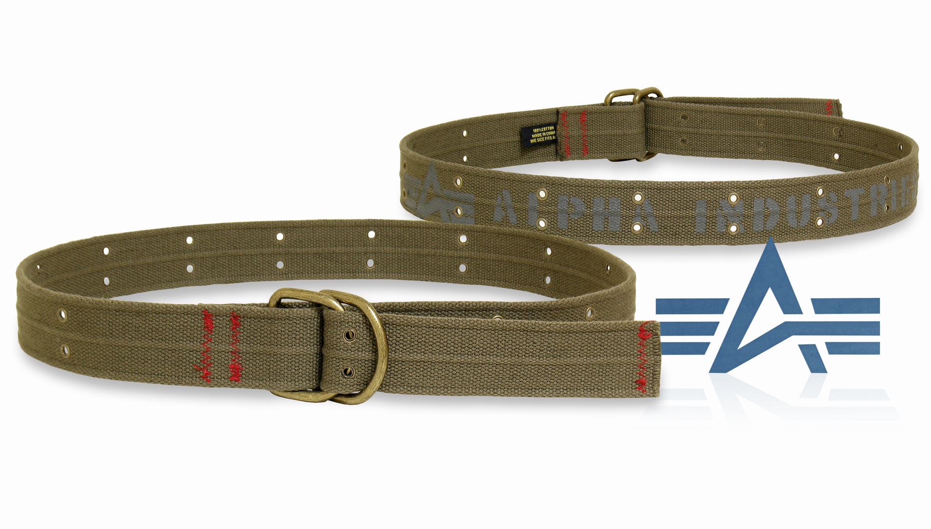  D-Belt Olive Green. Alpha Ind.