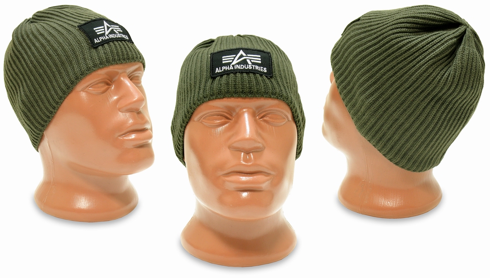  ''Heavy Rib Beanie'' Olive