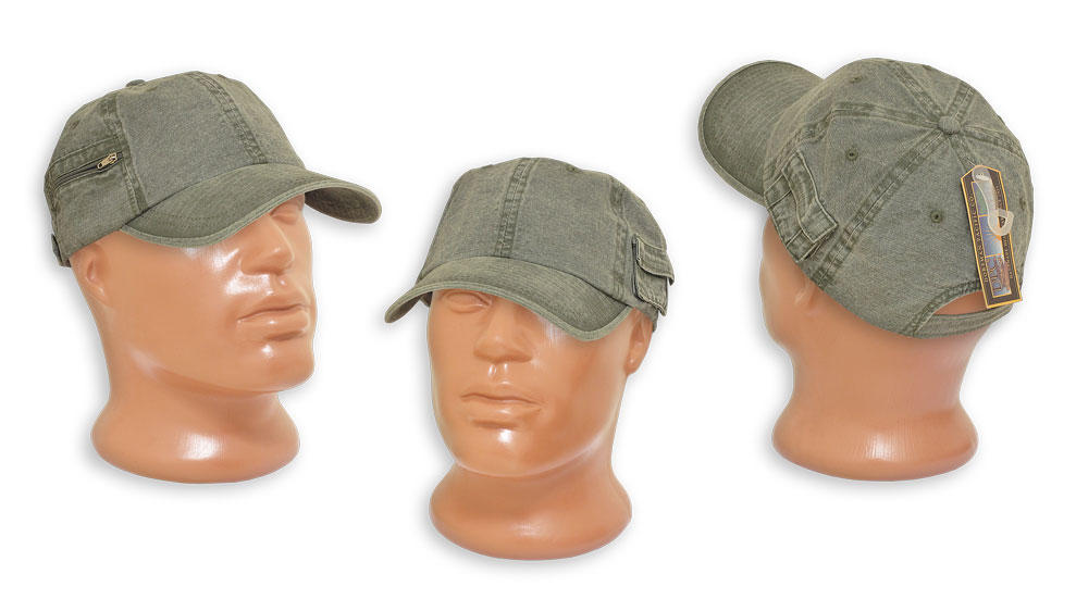  "Cargo Pocket Cap"  Dorfman Olive