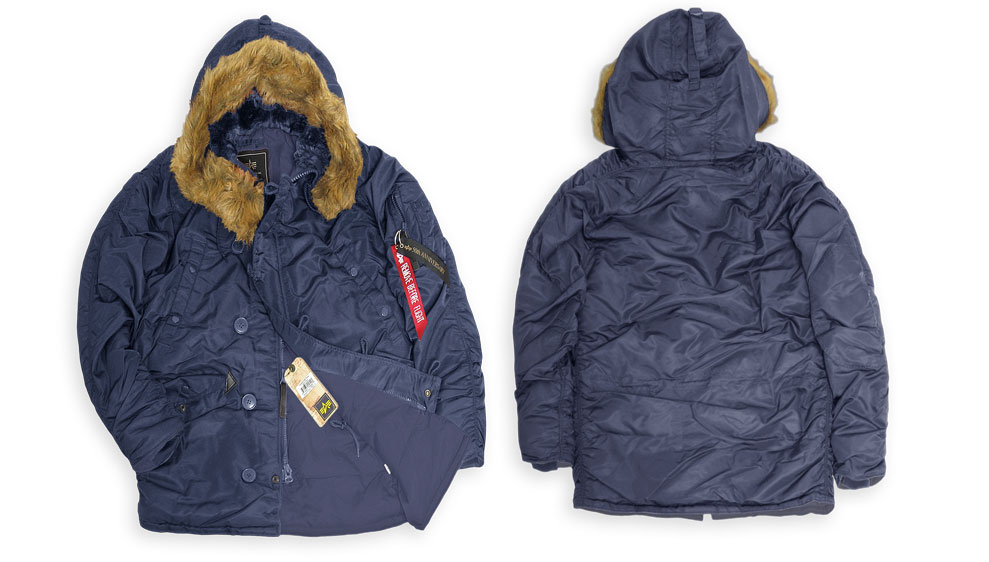   "Down N-3B Parka" Slim Fit Replica Blue