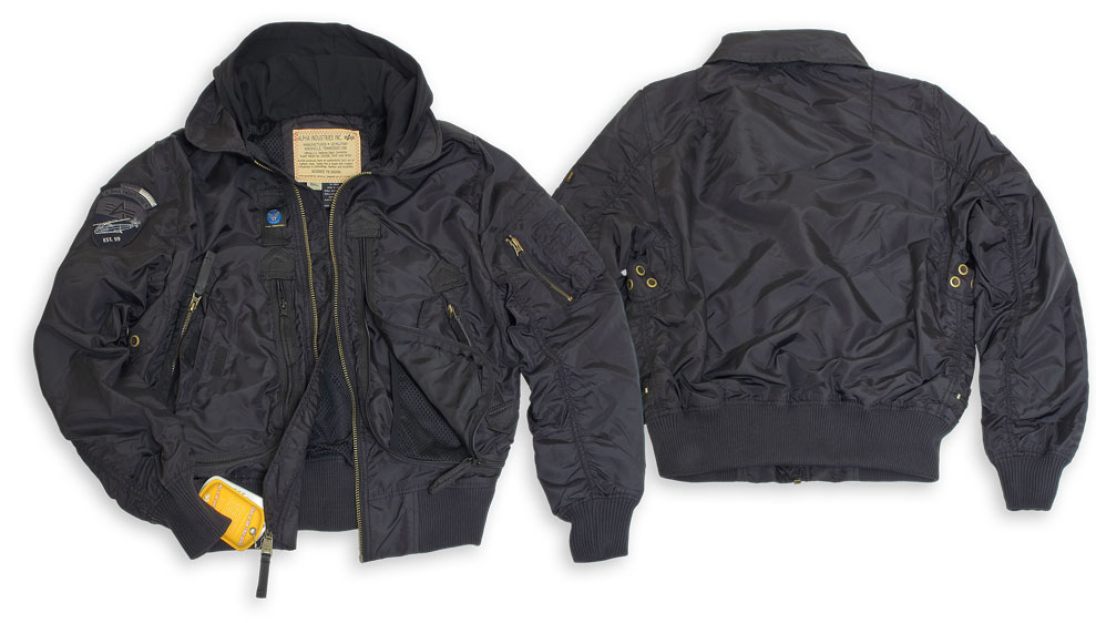  Air Race Hooded Jacket Black