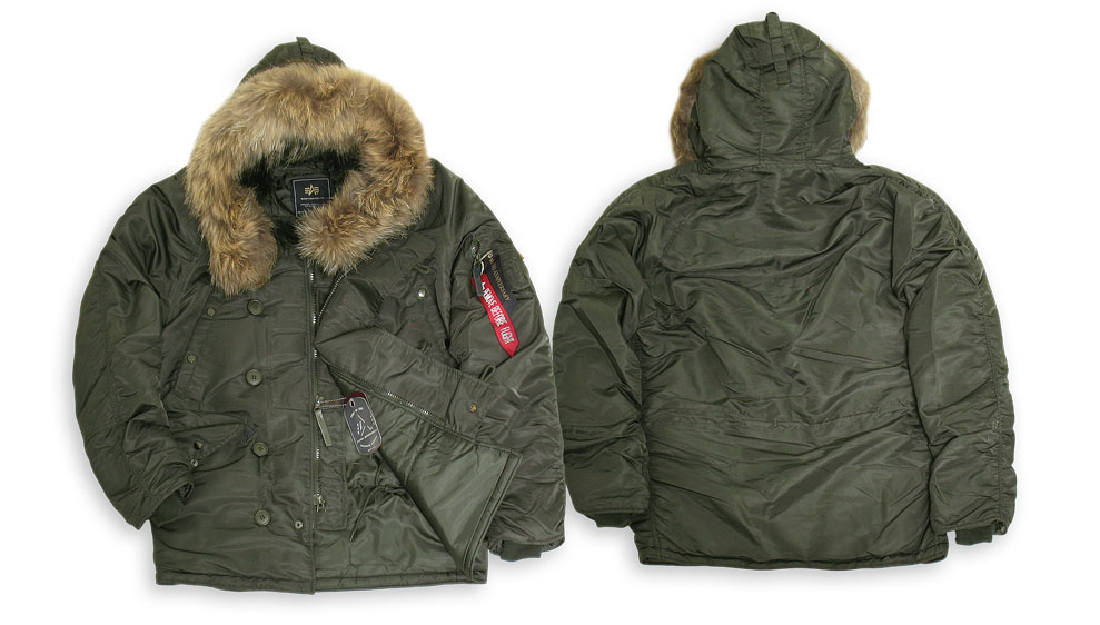  N-3B Parka Replica Gray Nat.fur