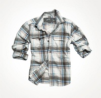  WOODCUTTER SHIRT Blue-Light Brown