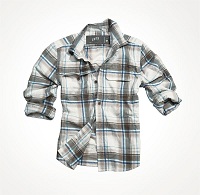  WOODCUTTER SHIRT Blue-Light Brown