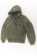   MA-1 Hooded Rib Flight Jacket Sage green