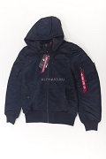   MA-1 Hooded Rib Flight Jacket Replica blue