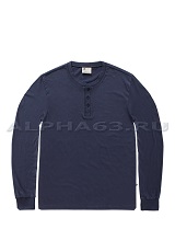  SHORELINE LONG SLEEVE HENLEY midnight