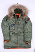  N-3B Slim Fit Nat.fur olive/orange