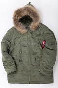  N-3B Parka Sage Green\Nat.fur