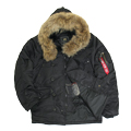  N-3B Parka Black Nat.fur