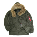  N-3B Parka Replica Gray Nat.fur