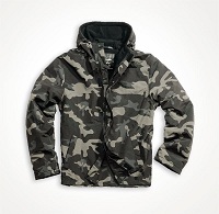  ZIPPER WINDBREAKER Black Camo